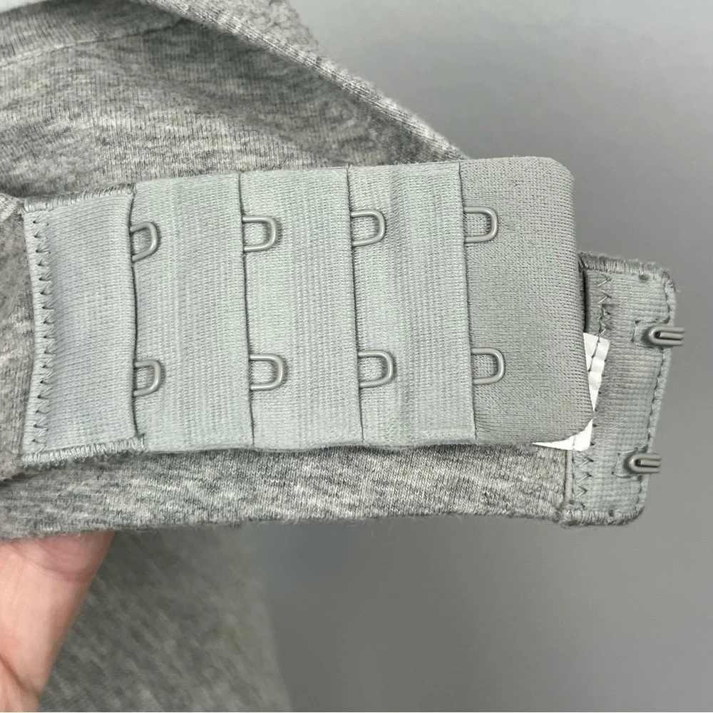 Tommy John Cool Comfort Lightly Lined heather gray convertible strap bra, 38C.